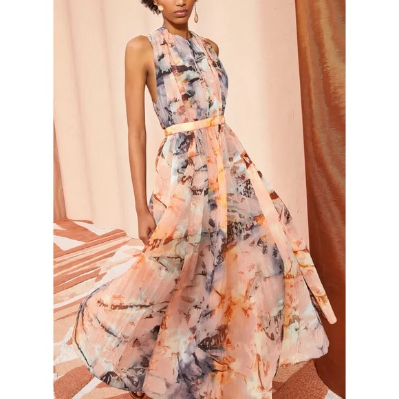 NWOT Ulla Johnson Maxi Halter Open-Back Marietta Dress - Picture 5 of 8